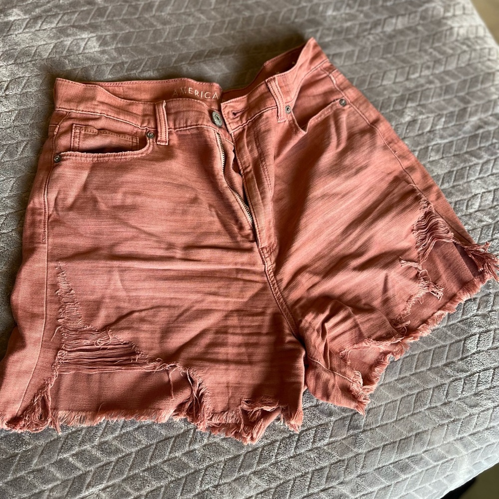 American Eagle high-waisted denim shorts